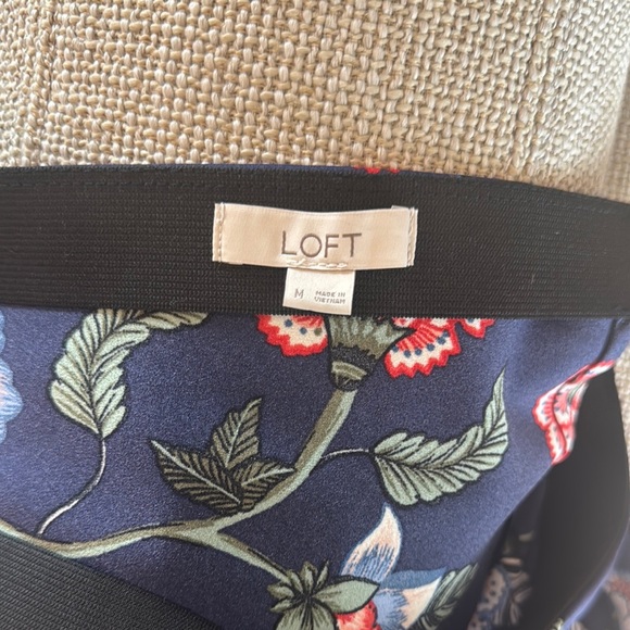 LOFT Trumpet Maxi Skirt in Blue and Pink - Picture 5 of 6